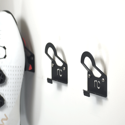 cycling shoe wall hanger clips shoe drier tidy LOOK Keo Shimano SPD SPD-SL storage Canyon SRAM Movistar