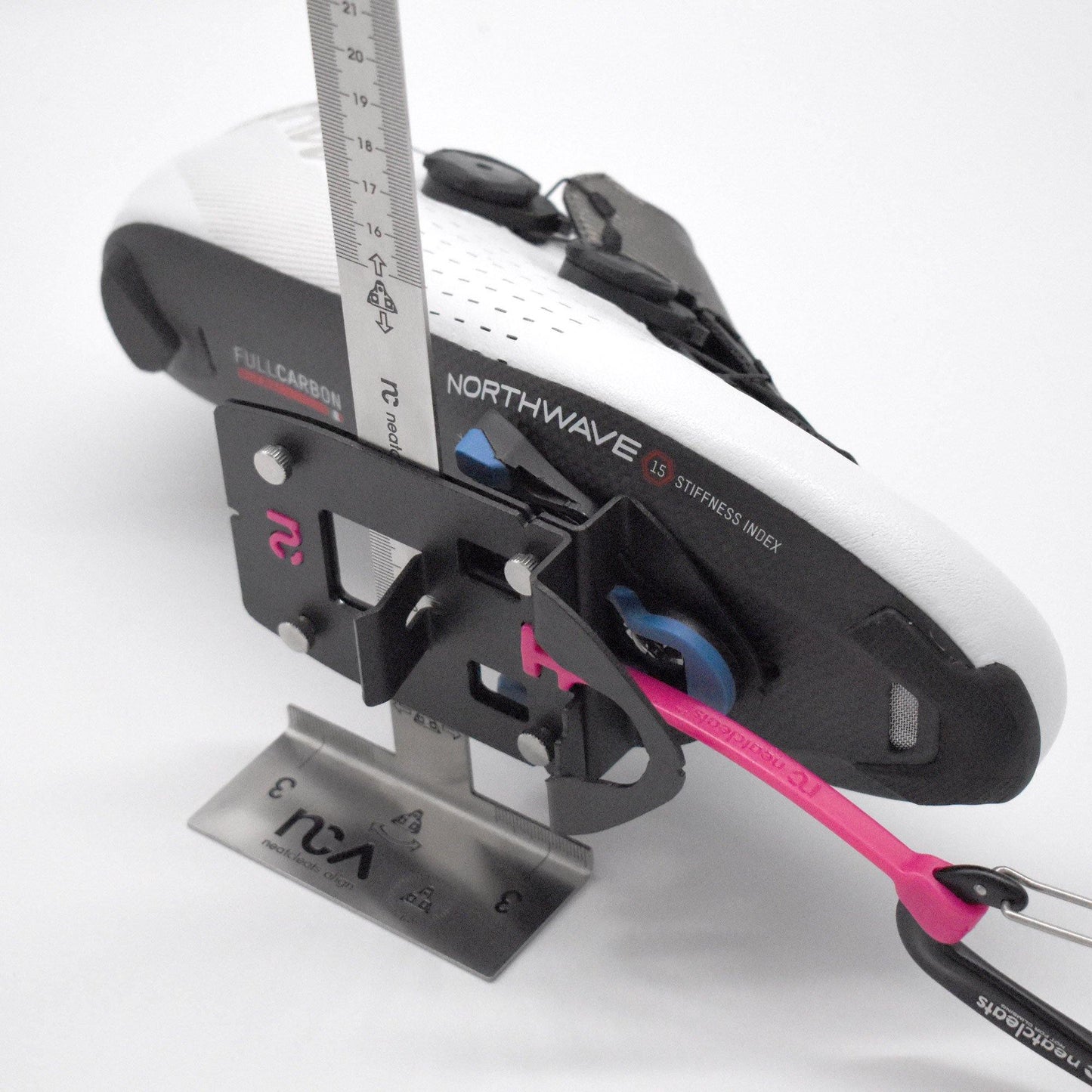 NeatCleats Align+ - Neatcleats.cc cycling shoe cleat alignment tool cycling shoe position Canyon SRAM personalised sports gift