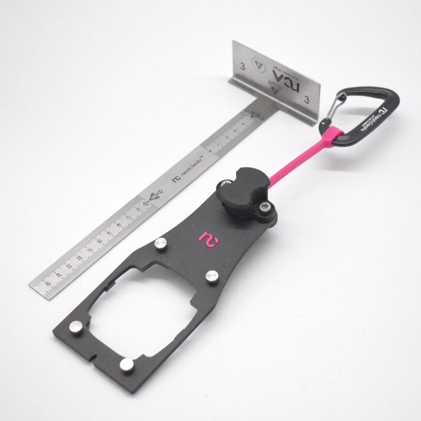 NeatCleats Align+ - Neatcleats.cc cycling shoe cleat alignment tool cycling shoe position Canyon SRAM personalised sports gift