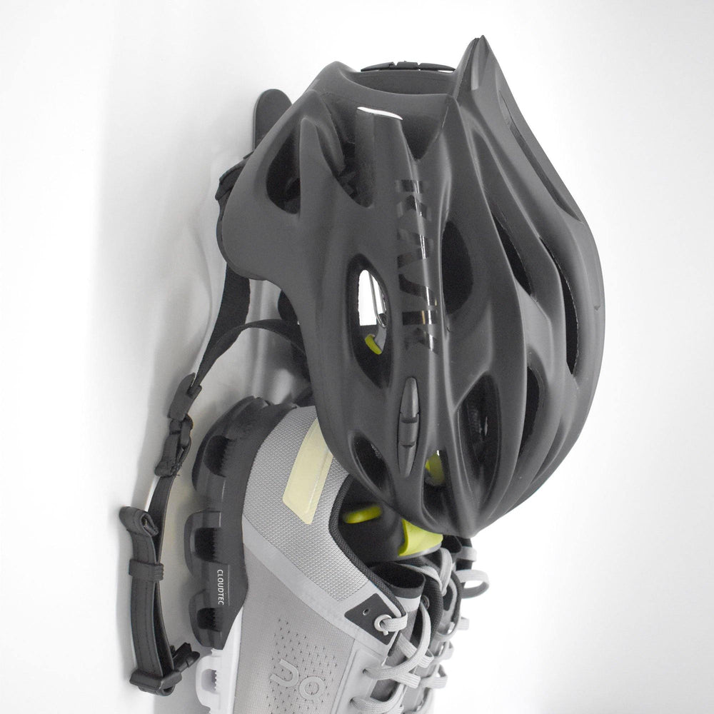 Neatcleats cycling helmet hanger wall bracket self-adhesive wall coat hanger hook shoe tidy